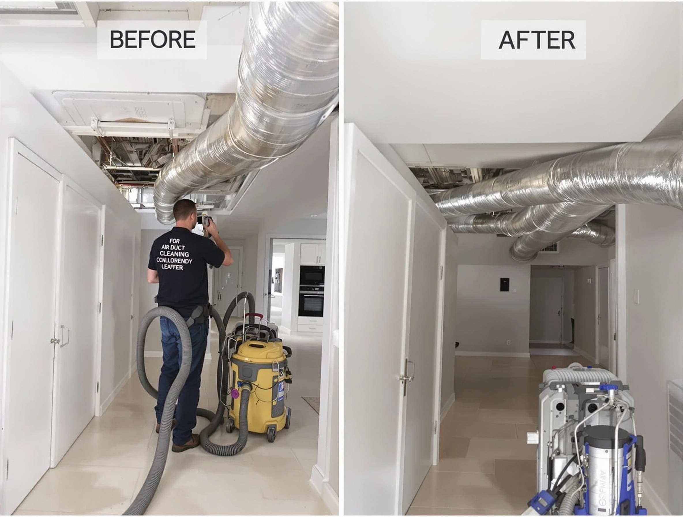 Salem Air Duct Cleaning professional performing thorough air duct cleaning in Salem