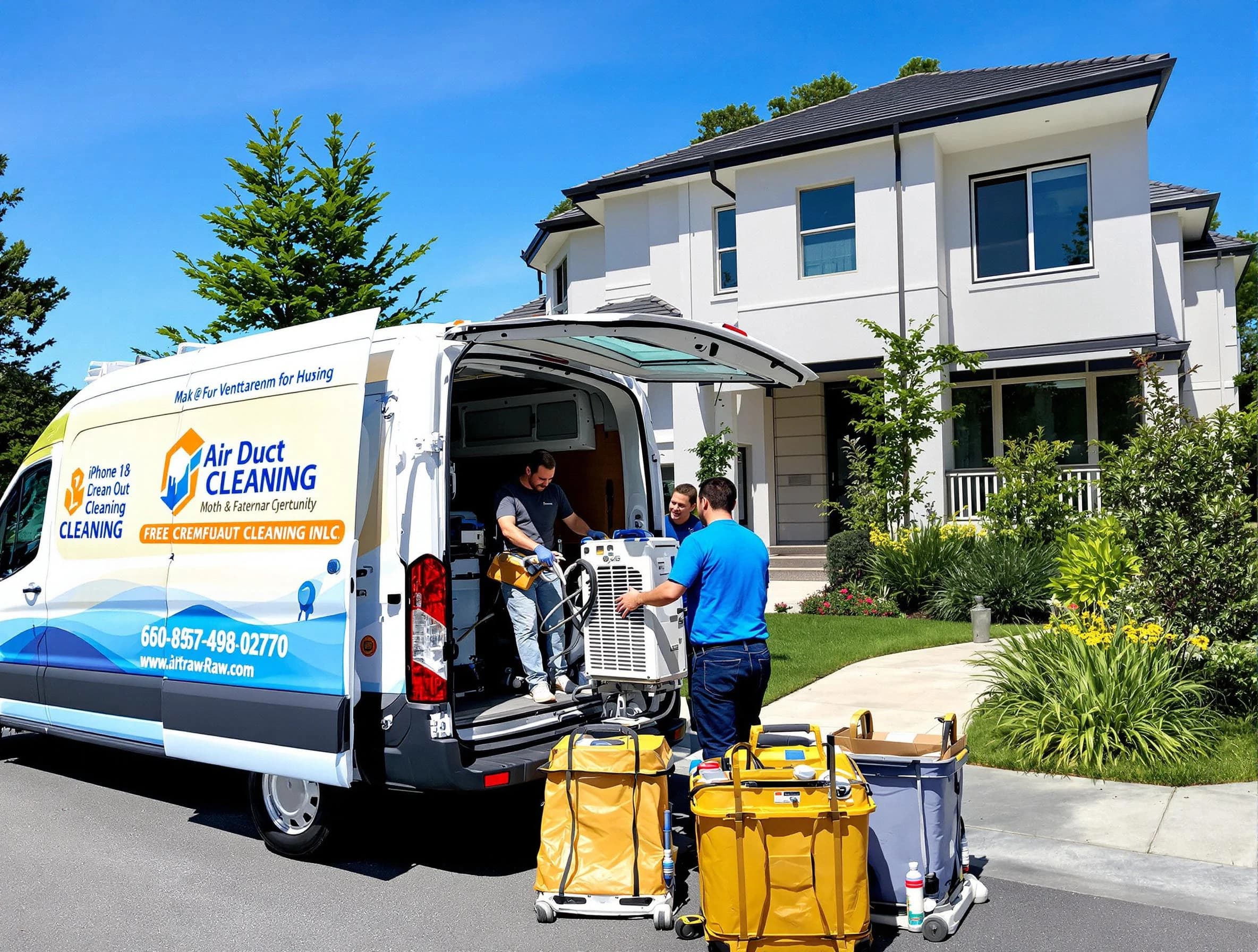Salem Air Duct Cleaning technician performing professional air duct cleaning in Salem