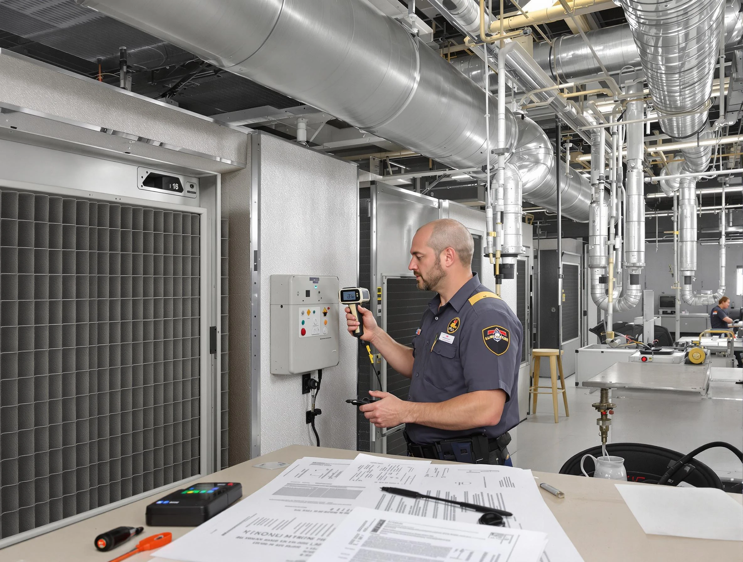 Professional filter system inspection by Salem Air Duct Cleaning in Salem